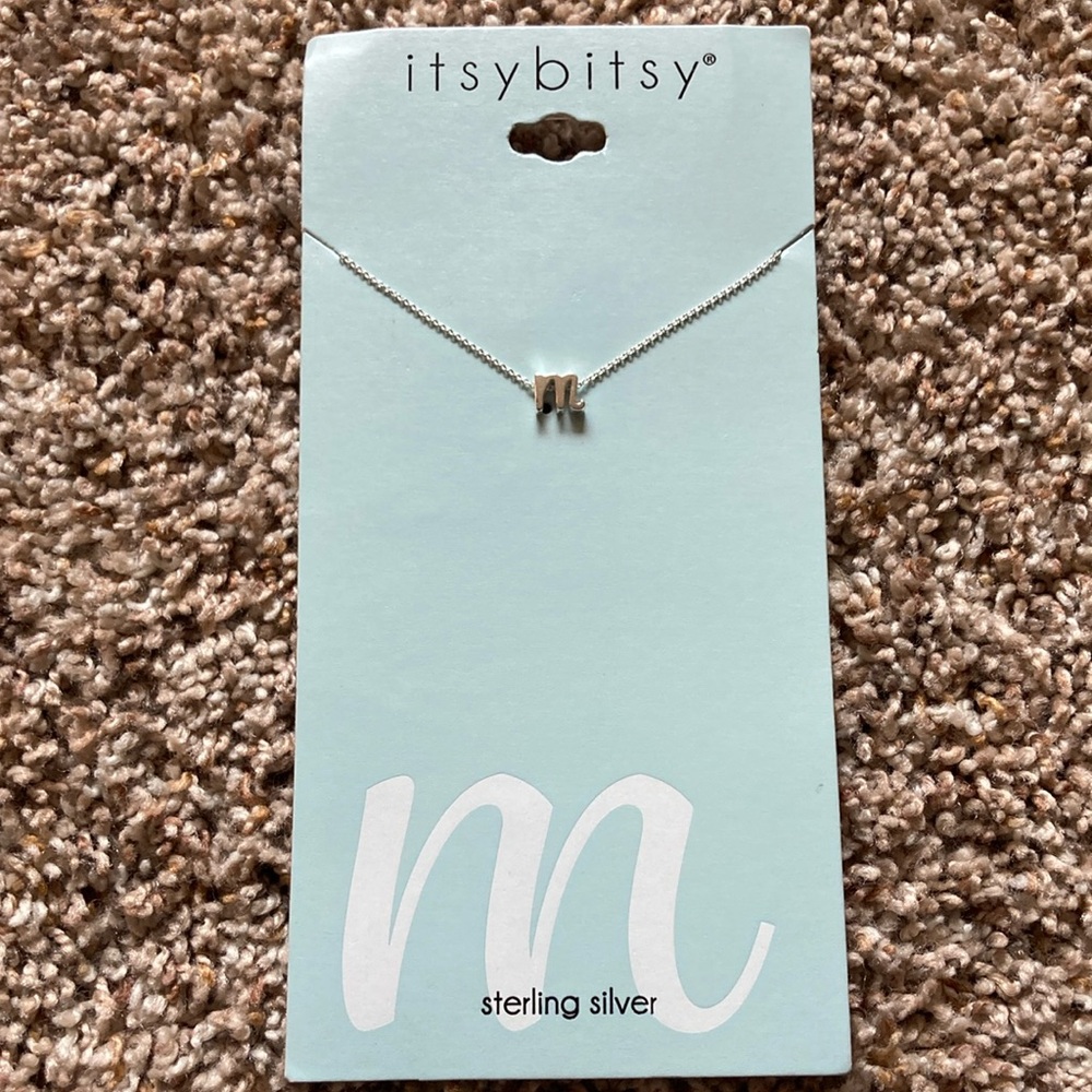 Silver Initial Necklace